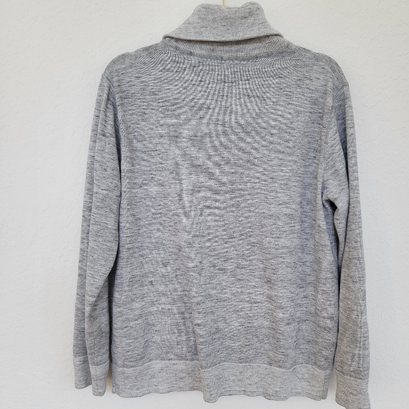 J. Crew | Men's Cotton Pullover Sweater Heather Grey Size L - Picture 2 of 7